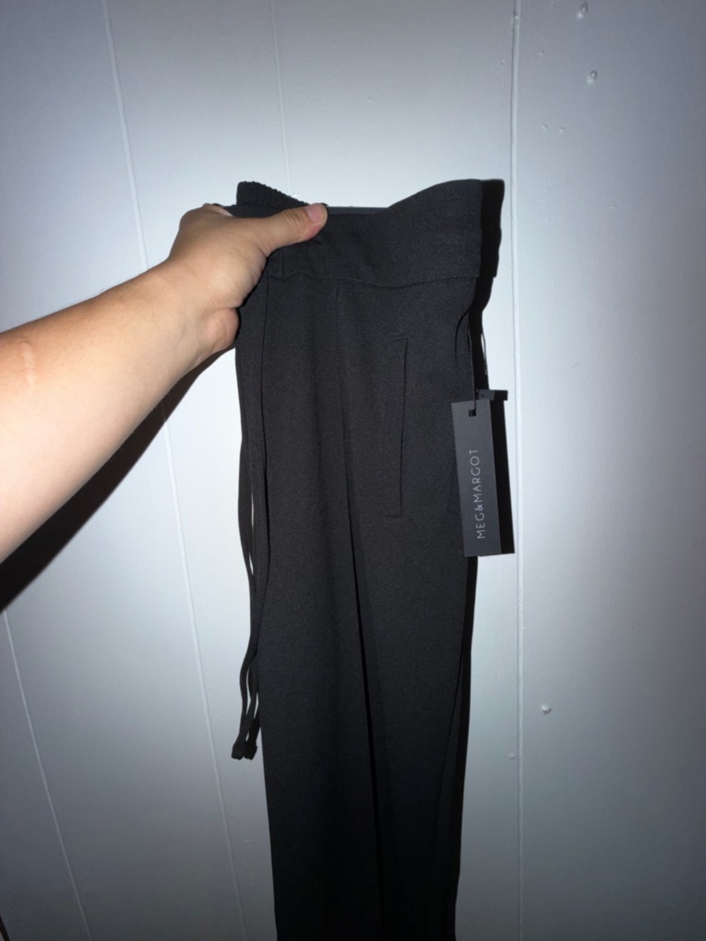 Black Drawstring Trousers
